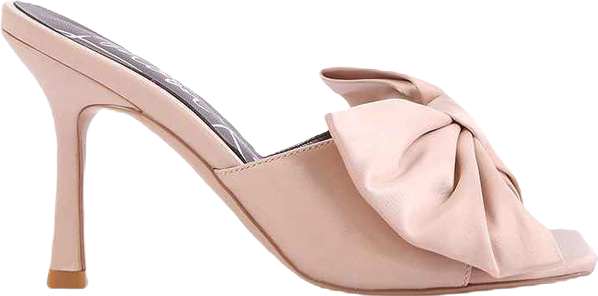 Womens Wonderbuz High Heeled Bow Slider Sandals