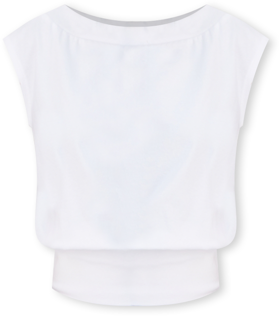 Juniors' Banded-Hem Boat-Neck Top