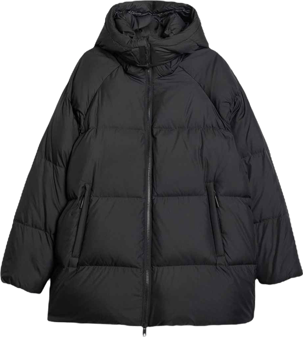 Women's down jacket with natural filling