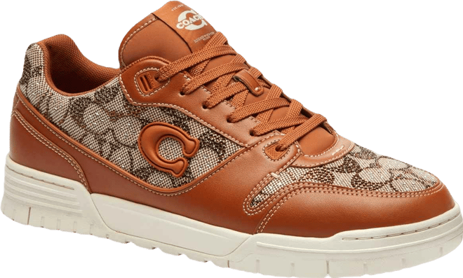 Men's Soho Crystal Signature Jacquard Lace-Up Sneakers