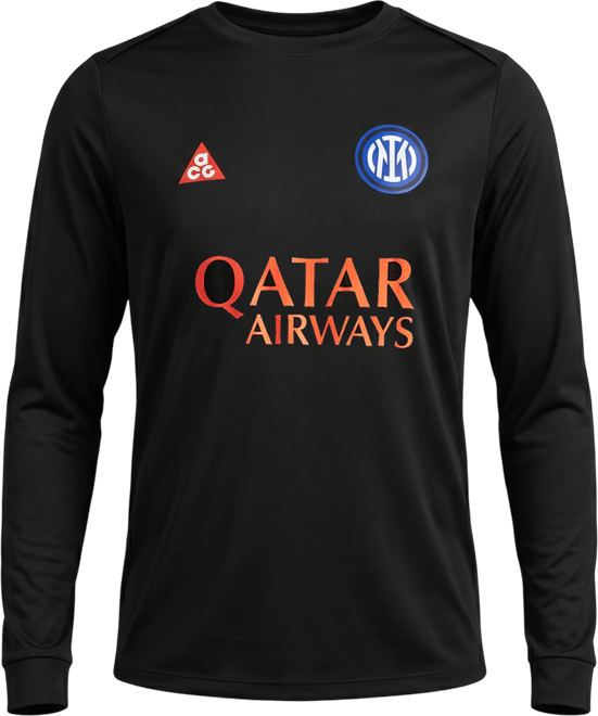 Inter Milan Academy Pro SE Haut de foot d'avant-match à manches longues Nike ACG Dri-FIT pour homme