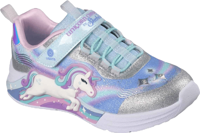 Little Girls S-Lights: Unicorn Chaser Stay-Put Closure Light-Up Casual Sneakers from Finish Line