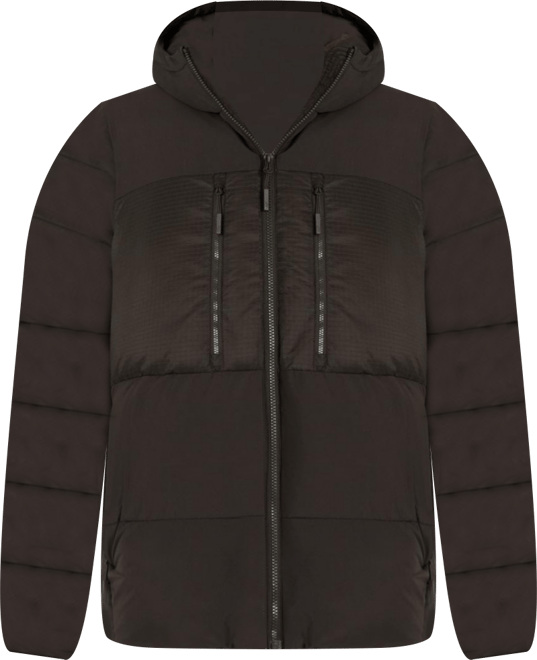 Men's down jacket with synthetic filling