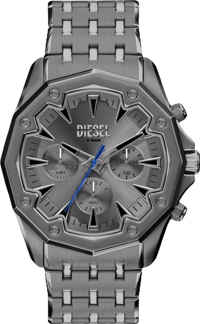 Men's Stinger Quartz Chronograph Gunmetal Stainless Steel Watch, 46mm