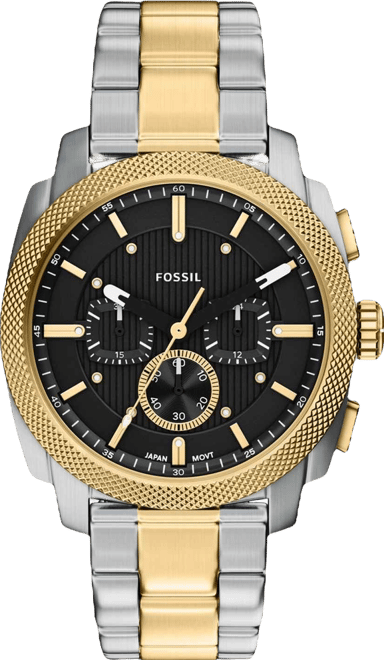 Men's Machine Chronograph Two-Tone Stainless Steel Watch, 44mm