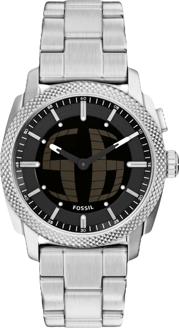 Fossil Men's Machine Big Tic Stainless Steel Watch, 41mm - Macy's