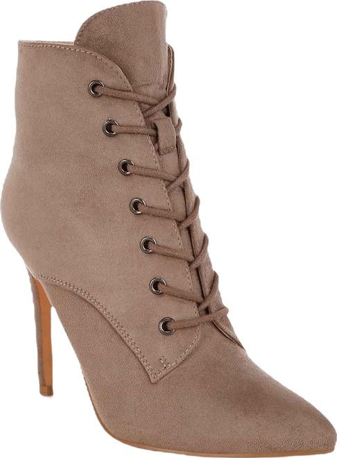 Agmati Lace Up Stiletto Boots