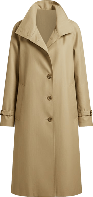 Women's Single Breasted Belted Trench Coat