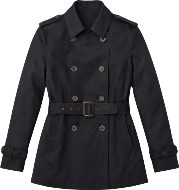 Women's Short Belted Trench Coat