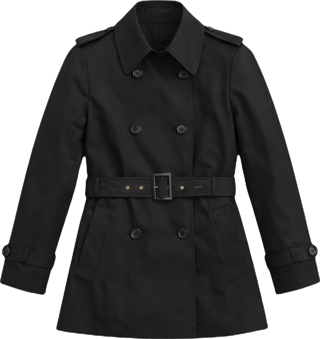 Women's Short Belted Trench Coat