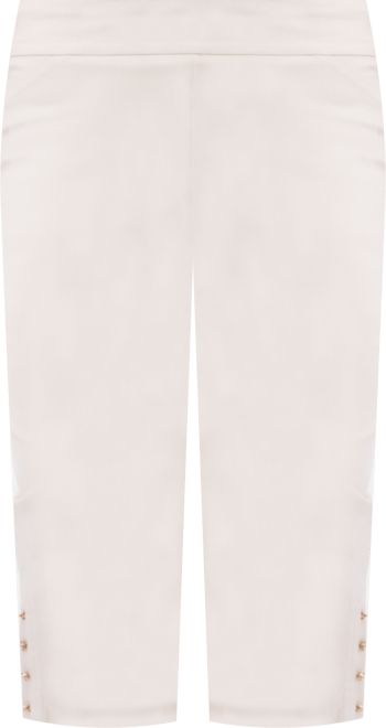 Plus Size Side-Button Capri Pants, Macy's Exclusive