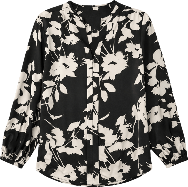 Women's Double front Placket Satin Shirt