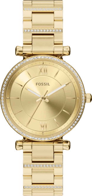 Women's Carlie Three-Hand Gold-Tone Stainless Steel Watch, 35mm
