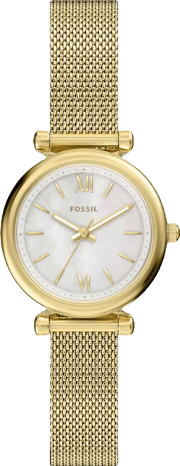 Women's Carlie Three-Hand Gold-Tone Stainless Steel Watch, 28mm