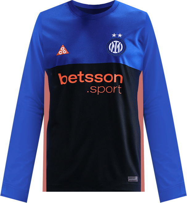 Inter Milan 2026 Stadium SE Jersey de fútbol de manga larga Nike ACG Dri-FIT Replica para hombre