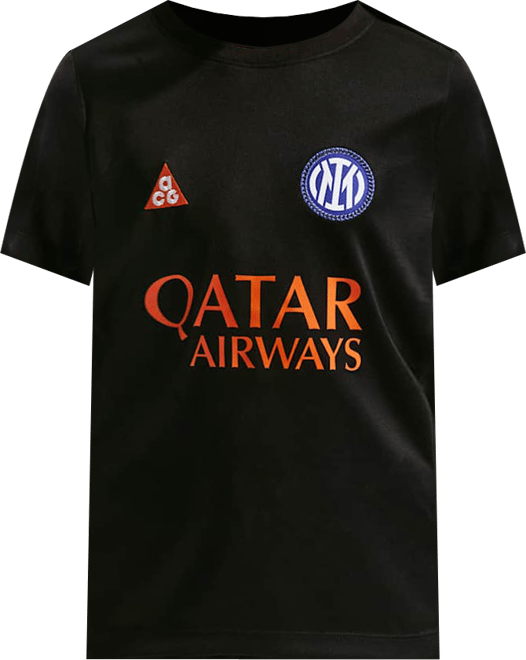 Inter Milan Academy Pro SE Playera de fútbol de manga corta Nike ACG Dri-FIT para antes del partido para niños talla grande