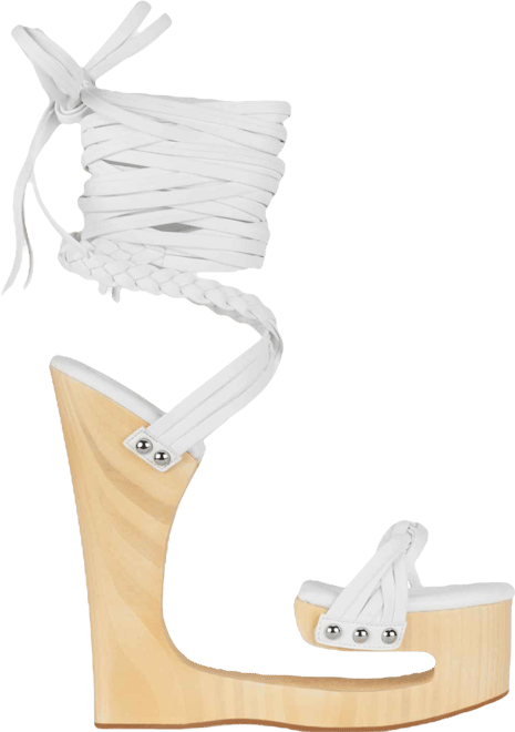 Women's Sculpted Leg-Wrap Platform Sandals