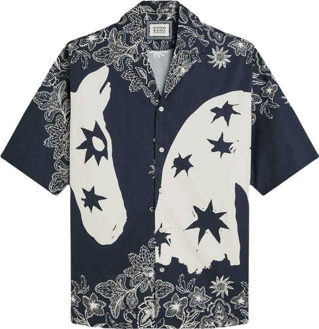 Men's Printed Short-Sleeve Shirt