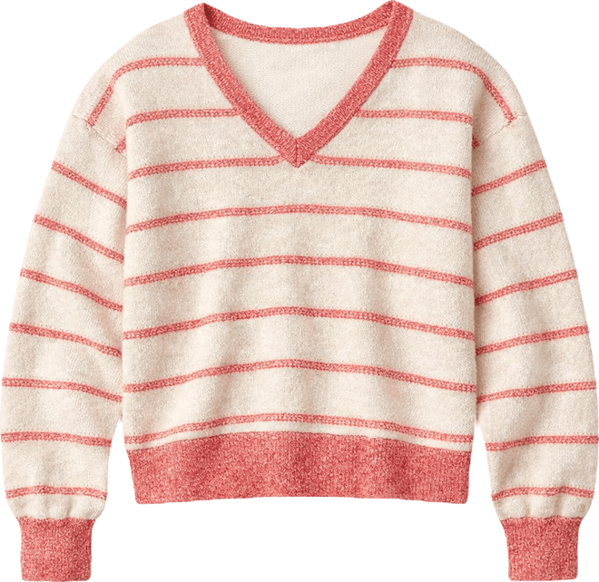 Women's Novelty Stitch Striped Sweater