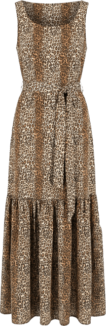 Women's Animal Print Maxi Dress