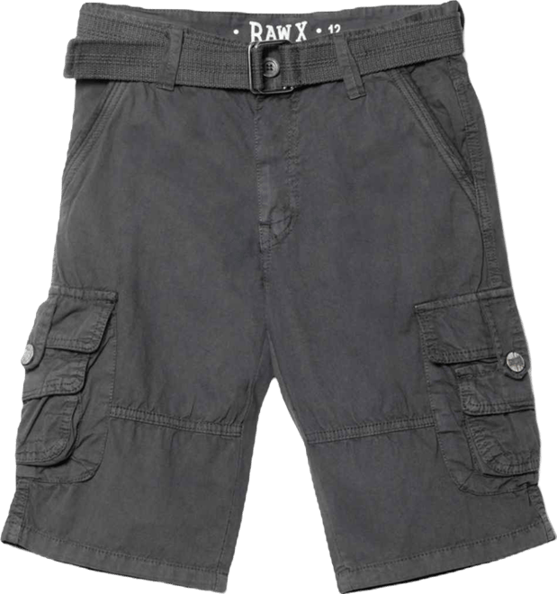 Boy's Belted Twill Cargo Shorts, 8-18