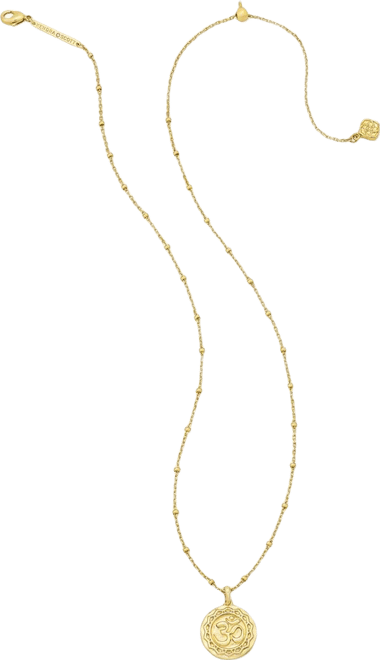 14K Gold-Tone Over Brass Pendant Necklace