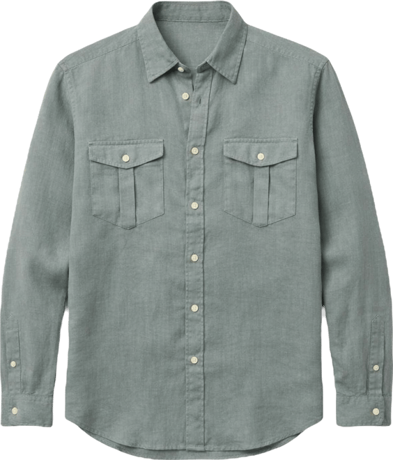 Men's Country Linen Pockets Shirt