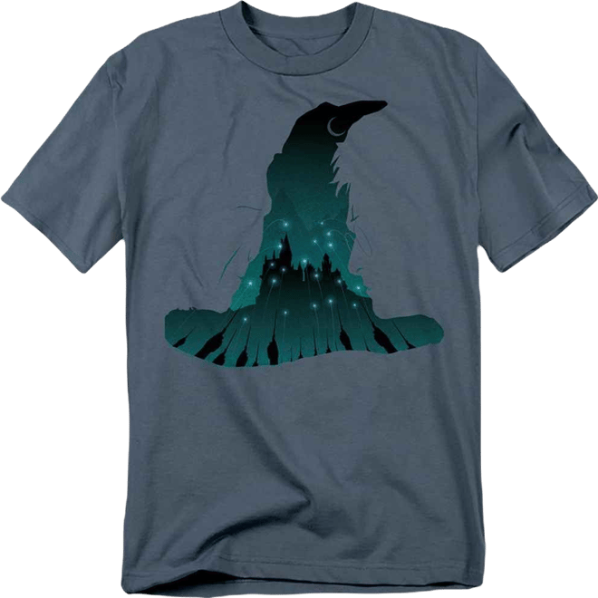 Men's Sorting Hat And Hogwarts Attack T Shirt