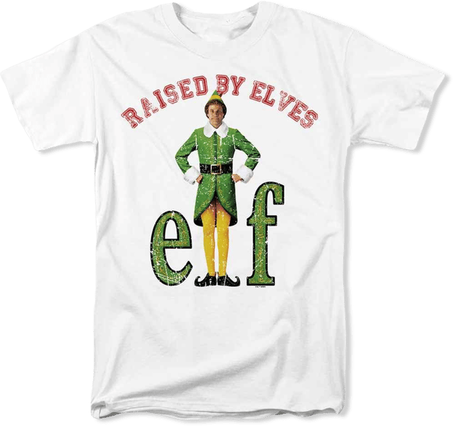Men's Christmas Raised By Elves T Shirt