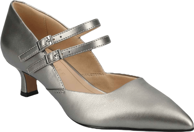 Women's Carnation Mary Jane Pointed Toe Comfort Pumps