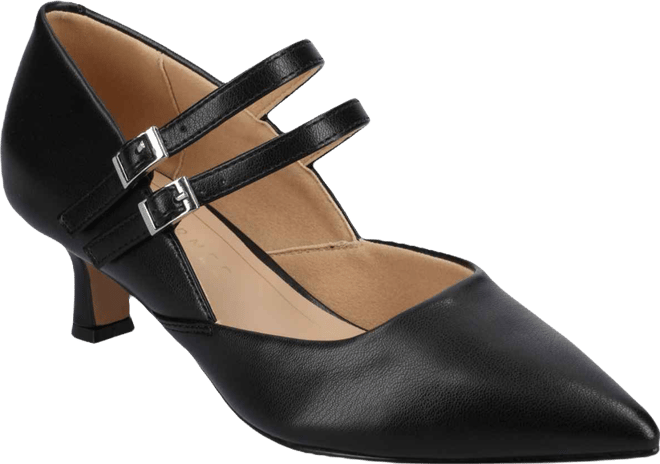 Women's Carnation Mary Jane Pointed Toe Comfort Pumps