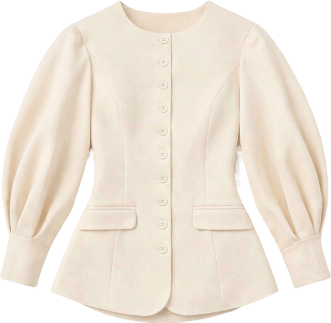 Women's Cocoon Sleeve Peplum Blazer