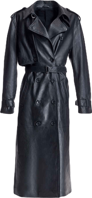 Women's Leather Trench