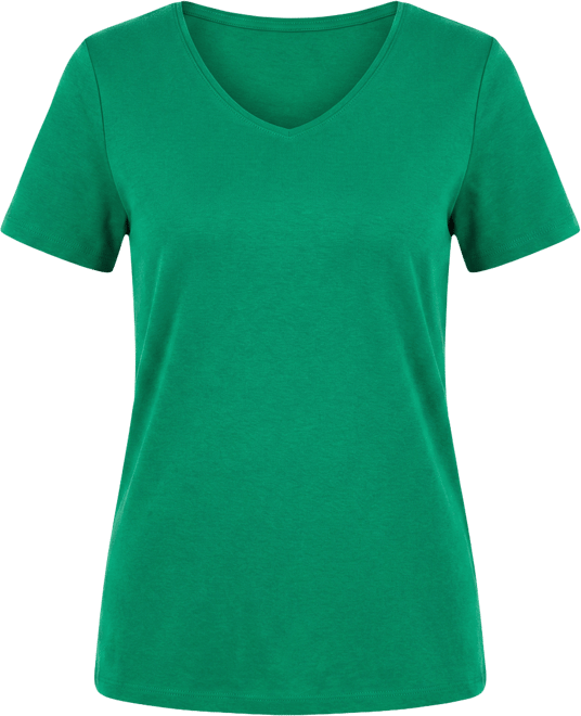 Petite Cotton Scoop-Neck Short-Sleeve Top, Created for Macy's