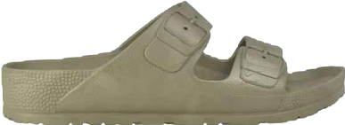 Women's Two Band Sandals Light Gray