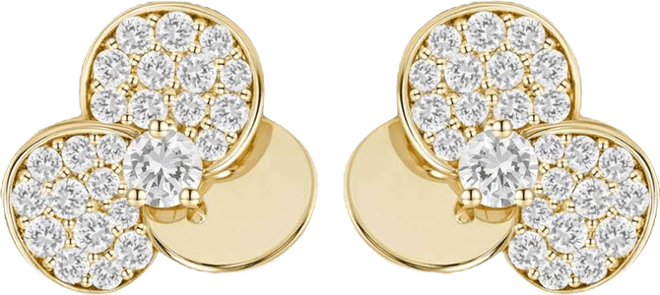 Diamond (1/3 ct. t.w.) Earrings in 14k Gold Over Sterling Silver