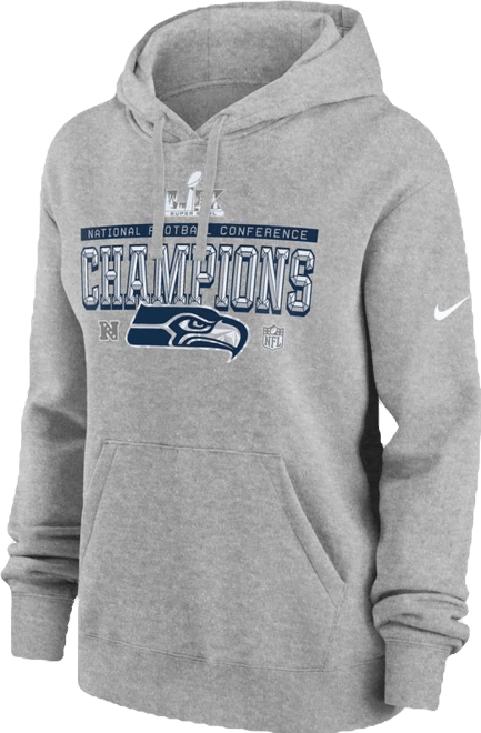 Women's Dark Heather Gray Seattle Seahawks2026 Nfc Conference Champs Locker Room Trophy Collection Hoodie