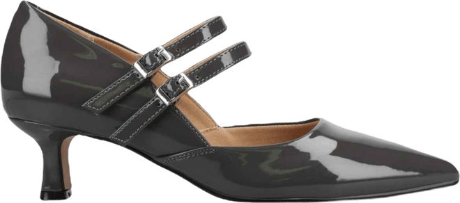 Women's Carnation Mary Jane Pointed Toe Comfort Pumps