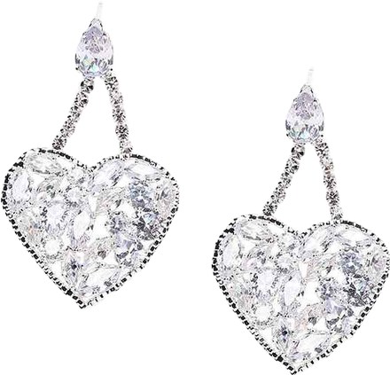 Women's Heart Drop Earrings