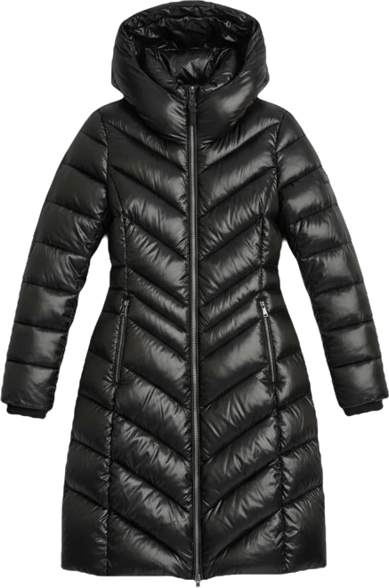 Women's Full-Zip Front Quilted Puffer Coat