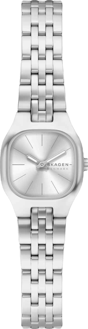 Women's Mellem Micro Quartz Two-Hand Silver Stainless Steel Less Than Watch, 22mm