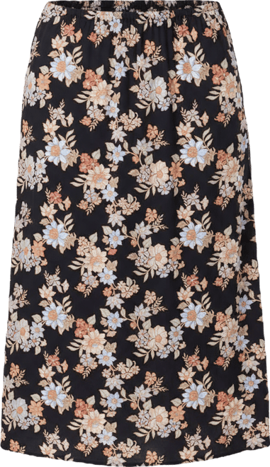 Women's Bellamy Bali Floral Printed Pull-On Midi Skirt