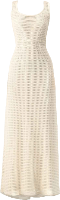 Women's Knitted Maxi Dress with Waist Knots