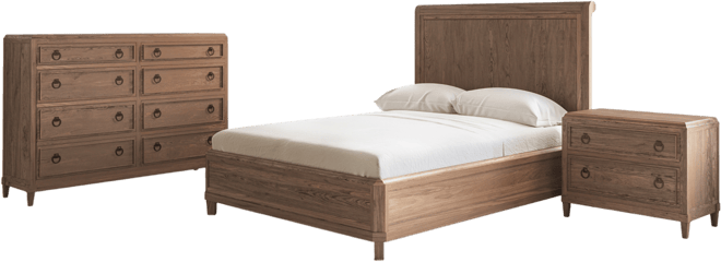 Griffith Park 3-Pc. Solid Wood Queen Bedroom Set