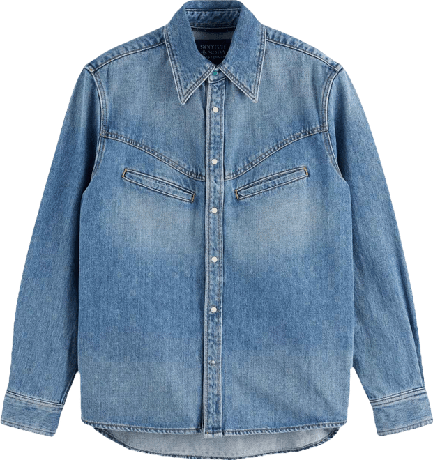 Men's Washed Denim Shirt