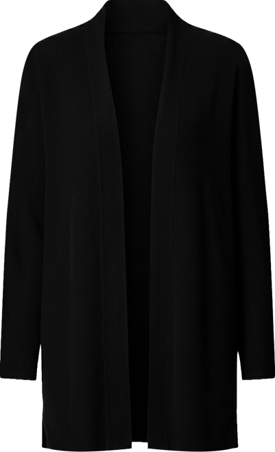 Petite Icon Open-Front Relaxed Cardigan