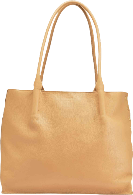 Oliver Medium Leather Zip Top Tote