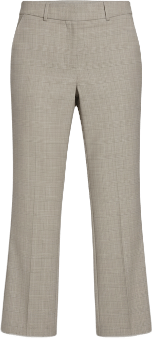 Women's Plaid Bootcut Trousers