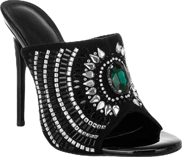 Women's Boska Metallic Slip On Stiletto Heels