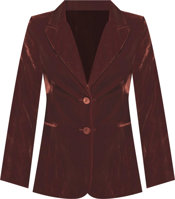 Women's Velvet Blazer Jacket